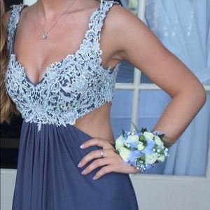 La Femme light purple dress